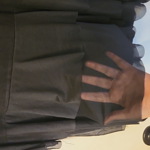 Black Blouse w/Sheer Layers - Picture 5 of 7